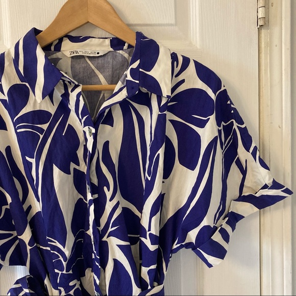NWOT Zara Shirtdress - Picture 1 of 11